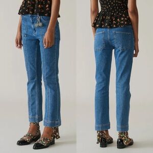 Ganni Blue Straight Leg Jeans